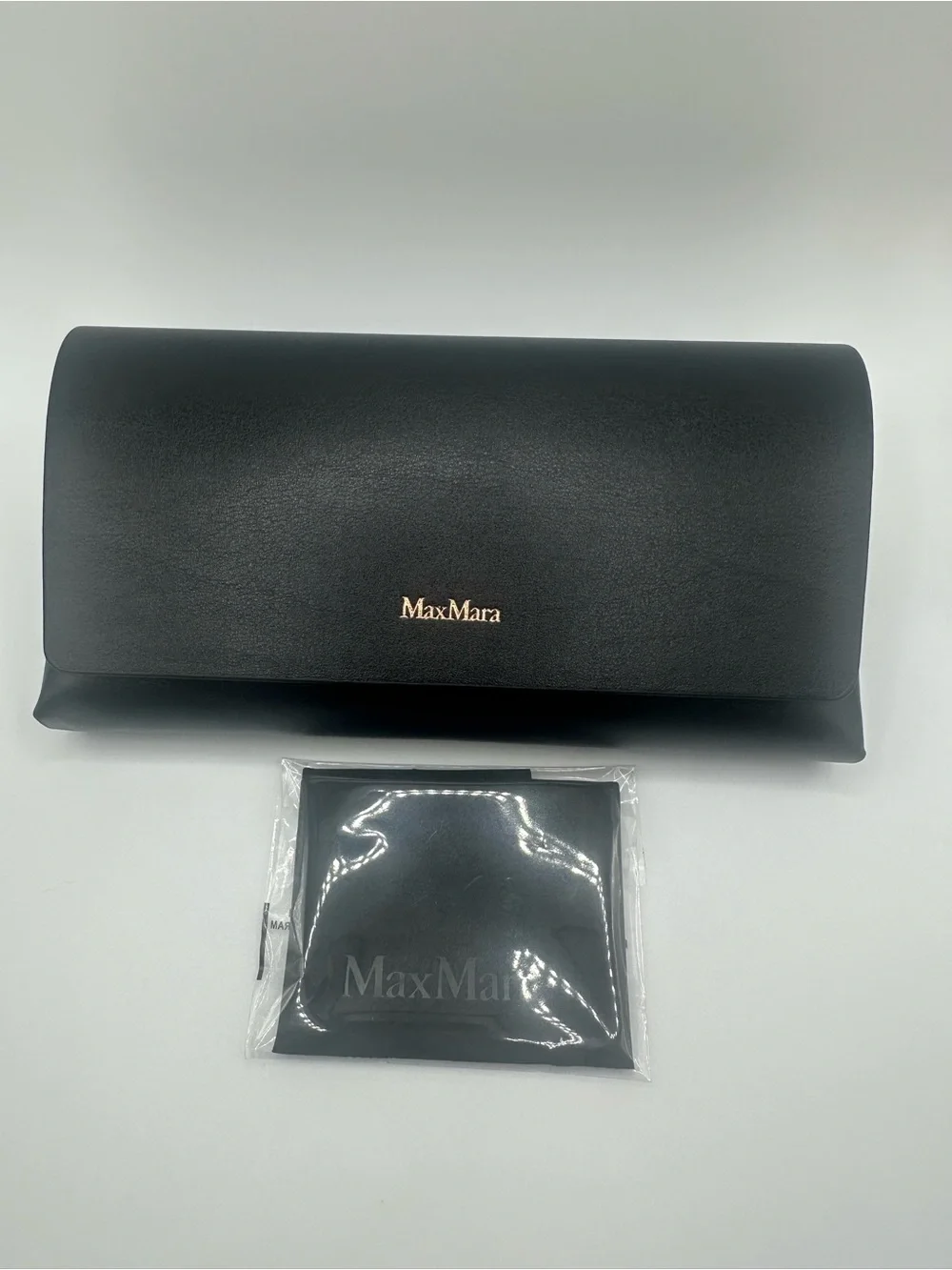Max Mara Sunglasses Glimpse Cat Eye Taupe Beige Horn Frame Mirror Case New $260